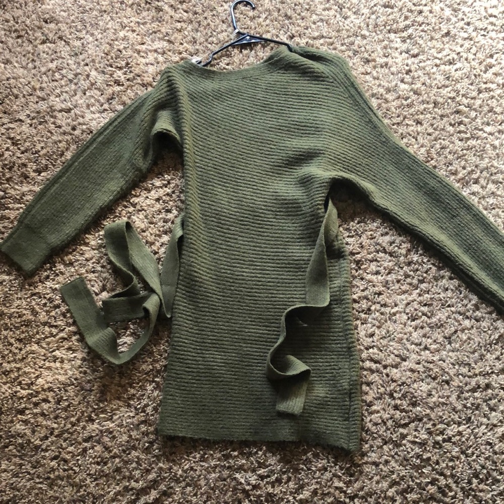 Olive Green sweater dress